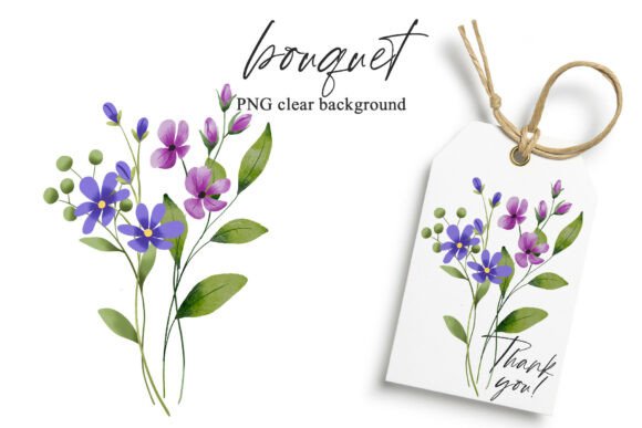 Download Watercolor Flowers Clipart Bouquet, PNG. - Clip Collection