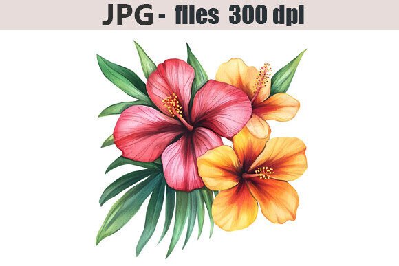 Download Tropical Flowers Clipart - Clip Collection