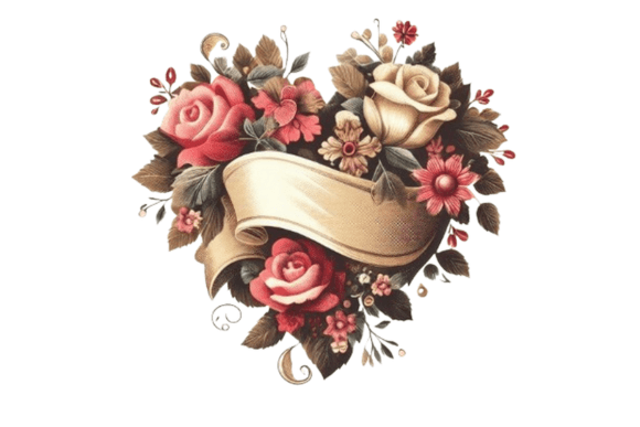 Download Vintage Valentine's Day Flower Clip Art - Clip Collection