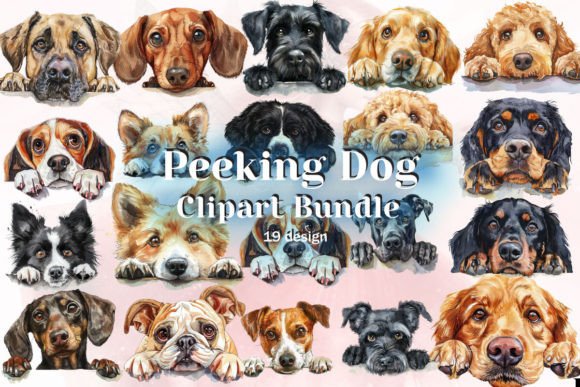 Download Peeking Dog Sublimation Clipart - Clip Collection