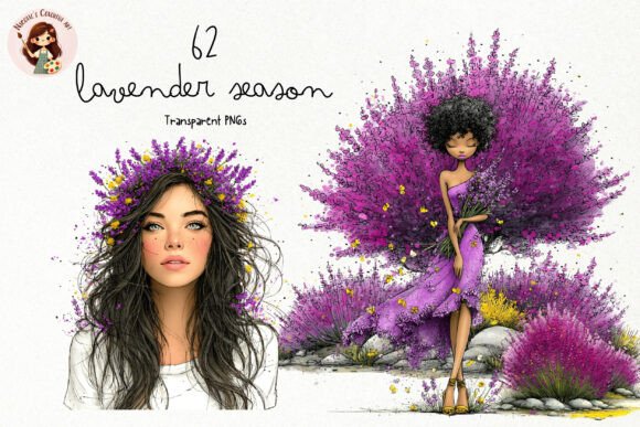 Download Watercolor Lavender Season PNG Clipart - Clip Collection