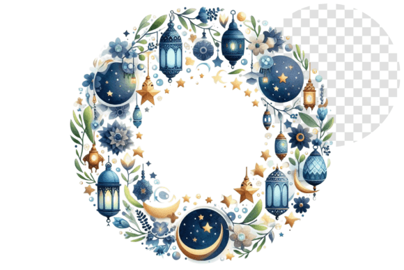 Download EidAura Watercolor Wreath Clipart - Clip Collection