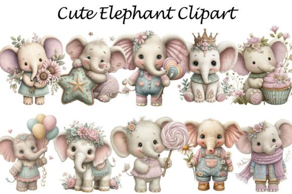 Download Cute Elephant Clipart - Clip Collection