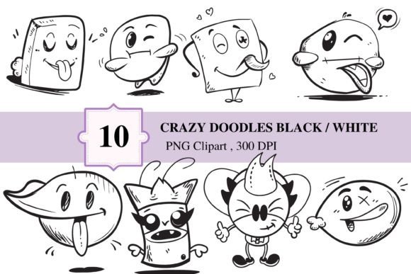 Download 10 Crazy Doodles Clipart - Clip Collection