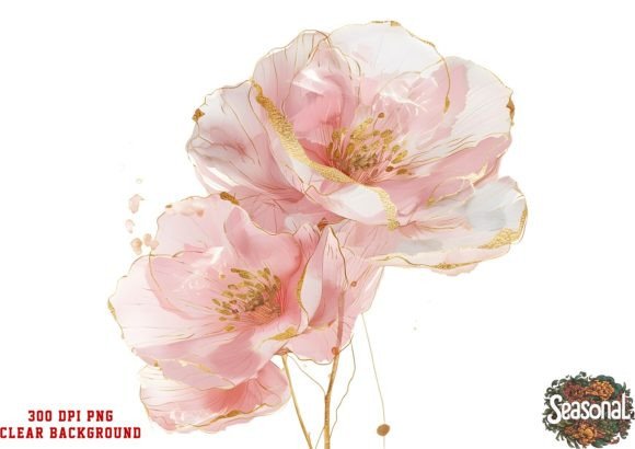 Download Watercolor Pink Camellia Flower Bouquet - Bouquet Collection
