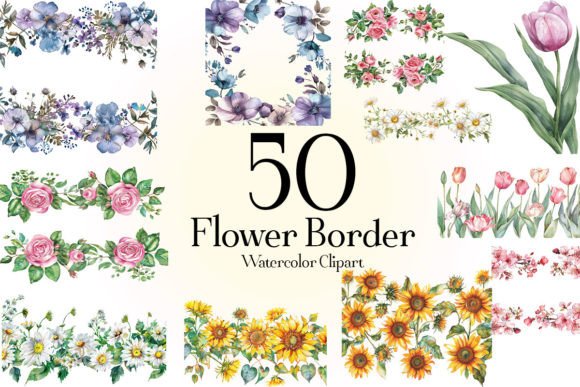 Download Flower Border Clipart - Clip Collection