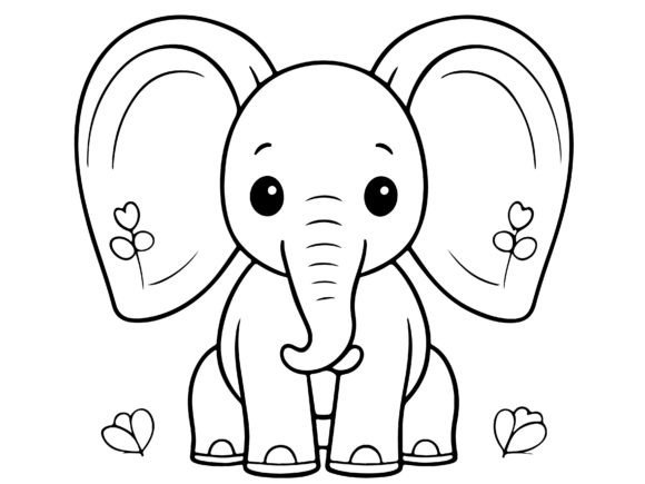 Download A Cute Elephant with a Heart - Cute elephant Collection