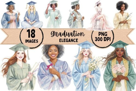 Download Graduation Elegance Clipart - Clip Collection