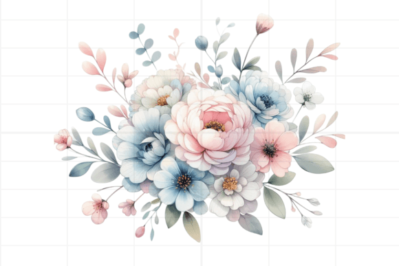 Download Watercolor Colorful Flowers Bouquet - Bouquet Collection