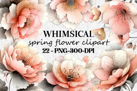 Download Whimsical Spring Flower Clipart Png Bund - Clip Collection