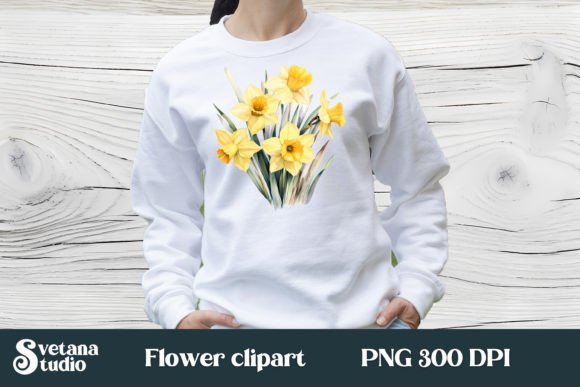 Download Daffodils Flower Sublimation Design - Premium Resources