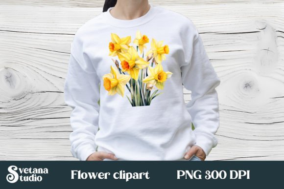 Download Flower Daffodils Clipart Design PNG - Clip Collection