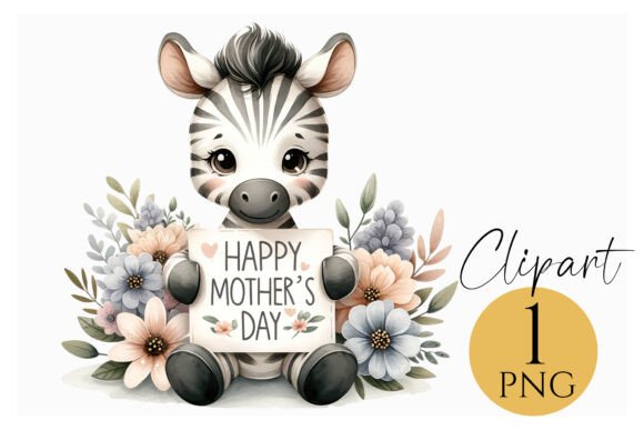 Download Mother’s Day Zebra Clipart PNG Download - Clip Collection