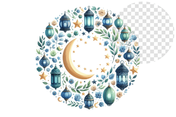 Download EidAura Watercolor Wreath Clipart - Clip Collection