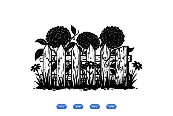 Download Rustic Flower Fence Clipart - Clip Collection