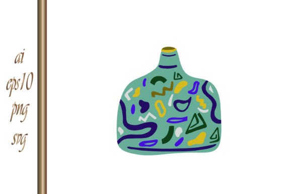 Download Creative Clipart Boho Stile Jug Vector - Clip Collection