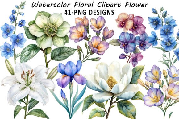 Download Watercolor Floral Clipart Flower - Clip Collection