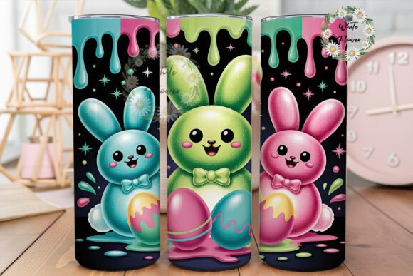 Download Cosmic Rabbits Easter 20oz Tumbler Wrap - Rabbits easter Collection