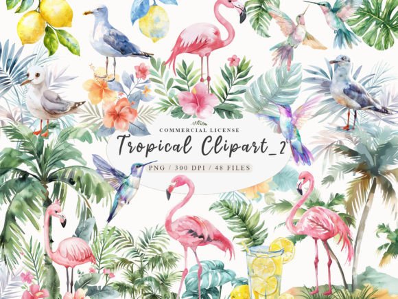 Download Flamingo Watercolor Clipart, Exotic PNG - Clip Collection