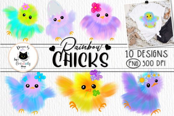 Download Rainbow Chicks Cute Easter Clipart - Clip Collection