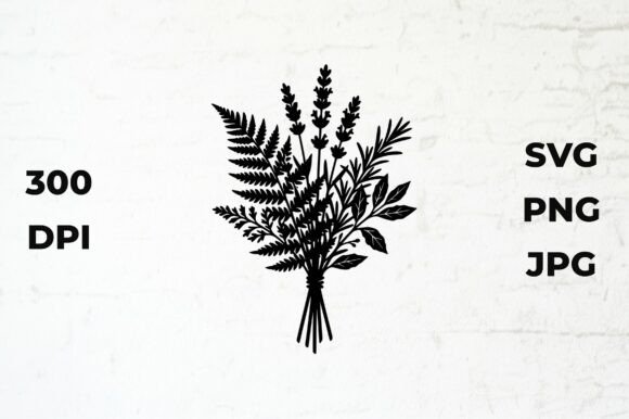 Download Botanical Bouquet Silhouette - Bouquet Collection