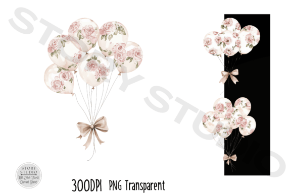Download Floral Balloons Clipart Set - Clip Collection