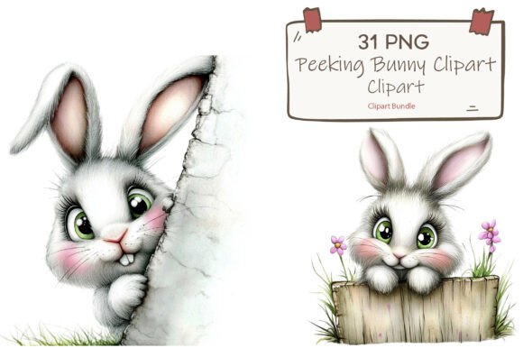 Download Adorable Spring Rabbit Clipart PNG - Clip Collection