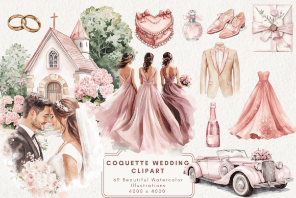 Download Coquette Wedding Clipart - Clip Collection