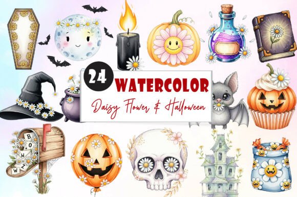 Download Daisy Flower &amp; Halloween Clipart - Clip Collection