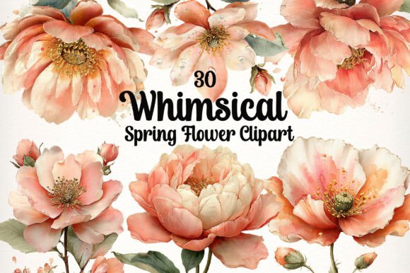 Download Whimsical Spring Flower Clipart - Clip Collection