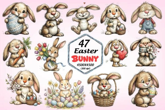 Download Cute Easter Clipart Bunny PNG - Clip Collection