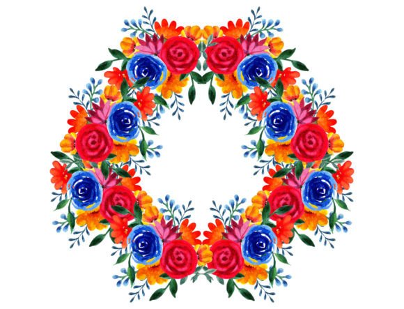 Download Watercolor Wreath PNG | Floral Clipart - Clip Collection