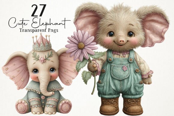 Download Cute Elephant PNG Clipart - Clip Collection