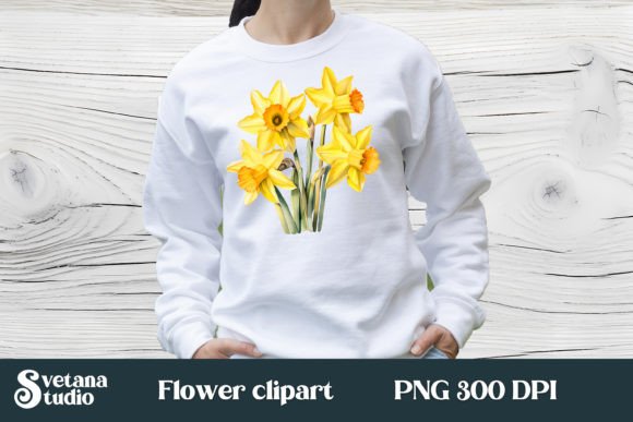 Download Daffodils Flower Clipart Design - Premium Resources
