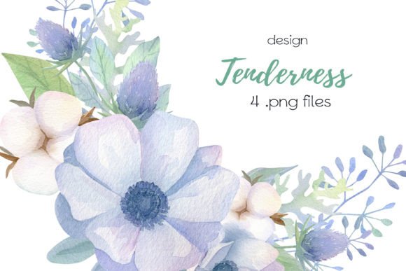 Download Watercolor Delicate Flowers Design - Flowers design Collection