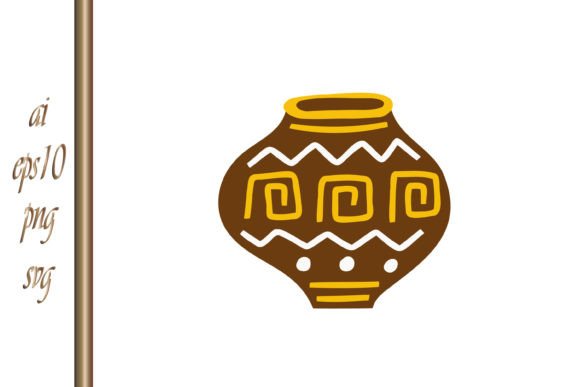 Download Creative Clipart Boho Stile Jug Vector - Clip Collection