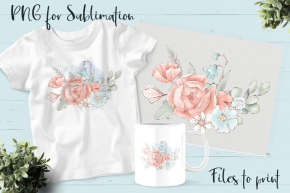 Download Bouquet of Flowers. Design for Printing. - Bouquet Collection