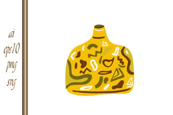 Download Creative Clipart Boho Stile Jug Vector - Clip Collection