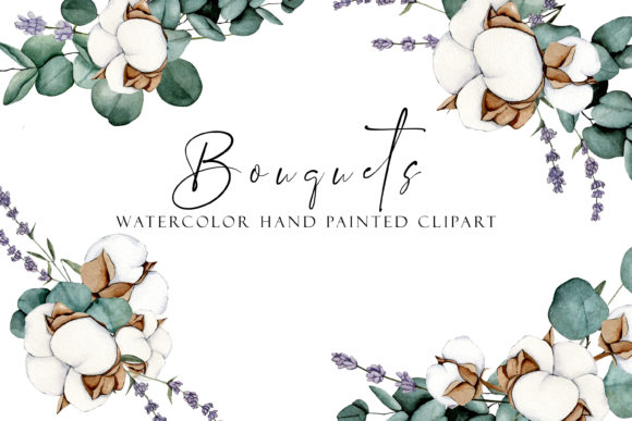 Download Watercolor Bouquets Hand Painted Clipart - Clip Collection