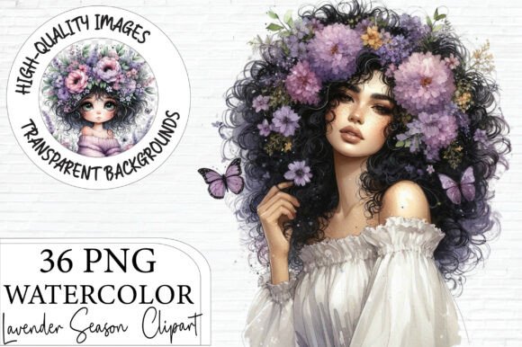 Download Watercolor Lavender Season Clipart - Clip Collection