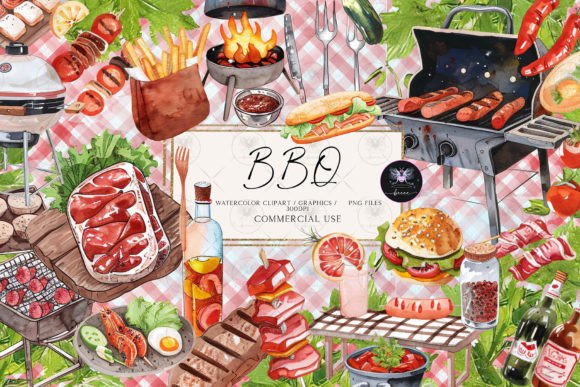 Download BBQ Food Illustration Clipart - Clip Collection