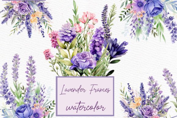 Download Watercolor Lavender Floral Clipart - Clip Collection
