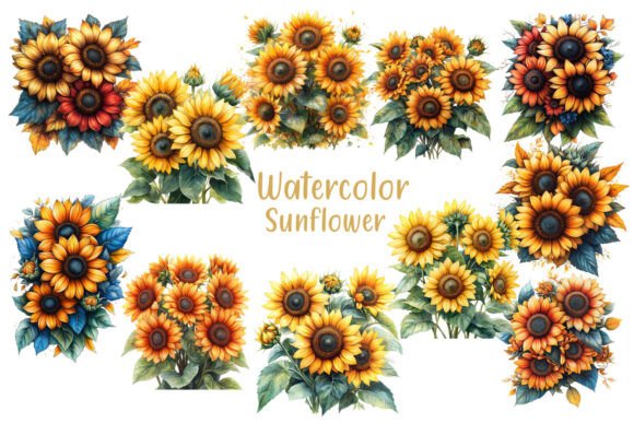 Download Watercolor Sunflower Creative Clipart - Clip Collection