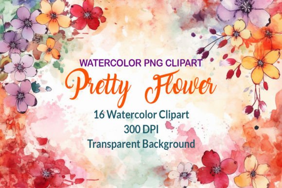 Download Pretty Watercolor Flower Clipart - Clip Collection