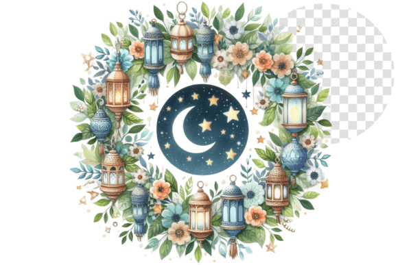 Download EidAura Watercolor Wreath Clipart - Clip Collection
