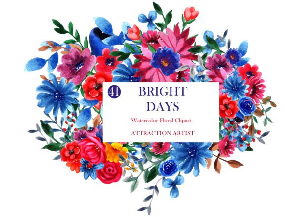 Download Watercolor Floral Clipart Set for Invita - Clip Collection