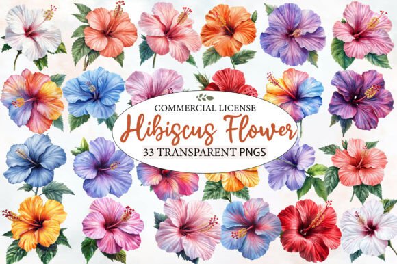 Download Hibiscus Flower Watercolor Cliparts - Clip Collection