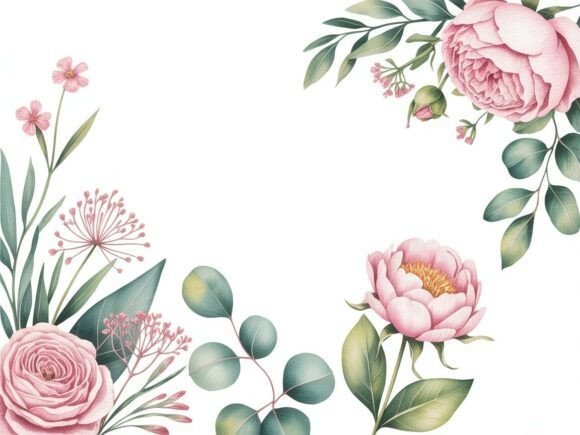 Download Delicate Watercolor Floral Clipart Set - Clip Collection