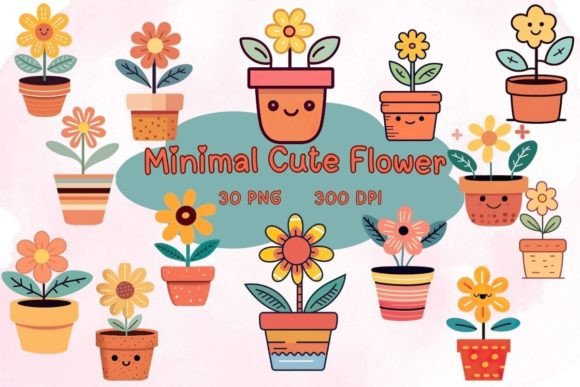 Download 30 Minimal Cute Flower Clipart - Clip Collection