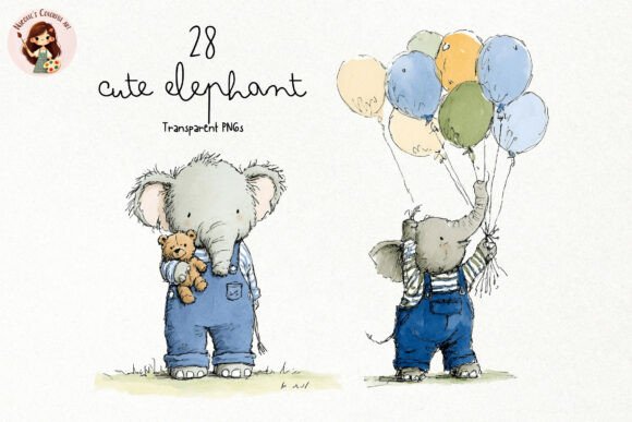 Download Cute Elephant PNG Clipart - Clip Collection